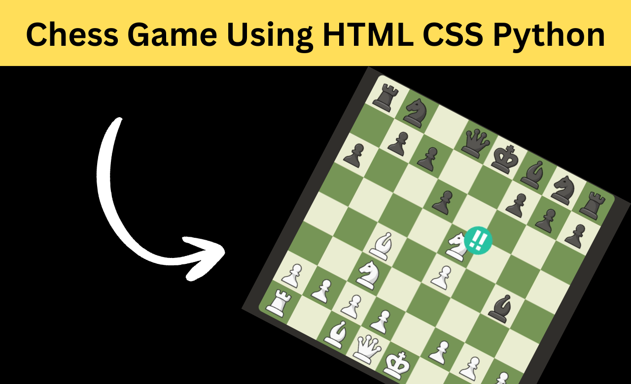 Chess Game Using HTML, CSS, Python